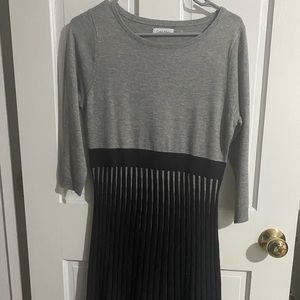 Calvin Klein Dress - Size M- Grey and Charcoal- Brand New